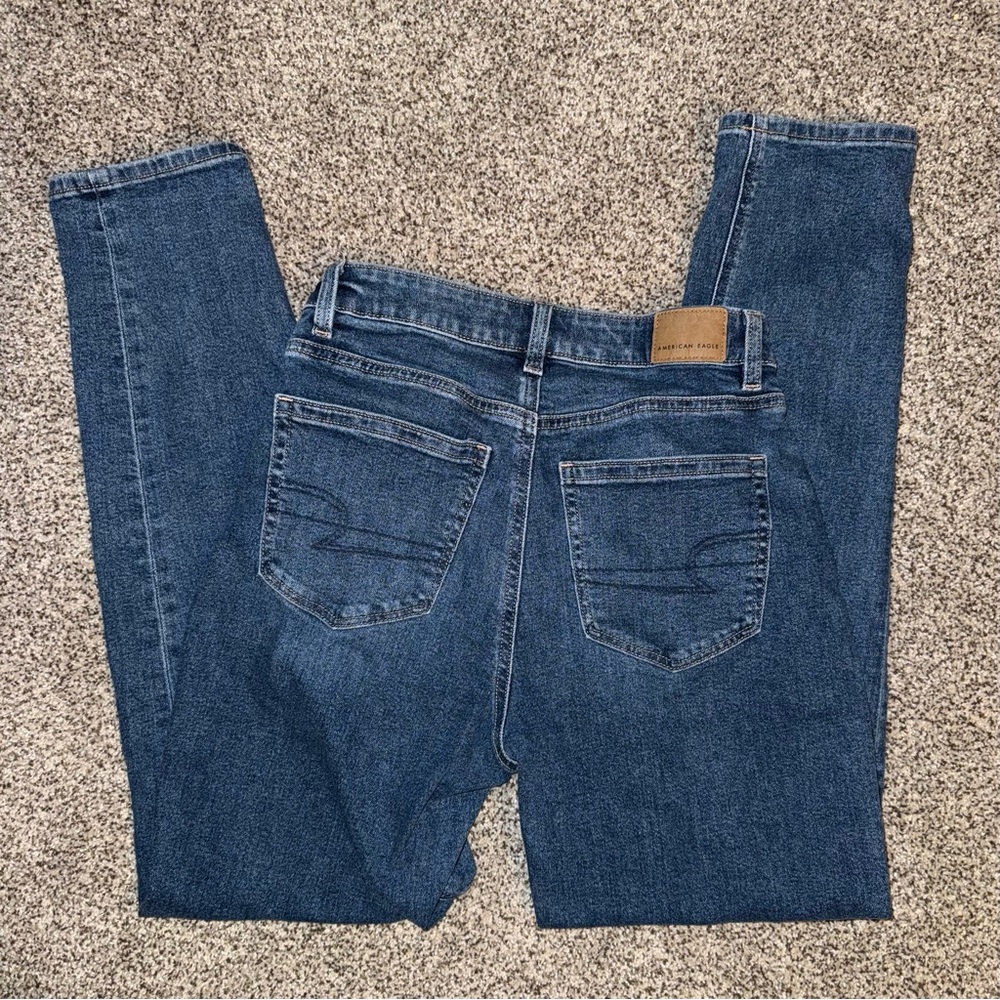 American Eagle Mom Jean Size 2 Long Dark Wash No Distressing